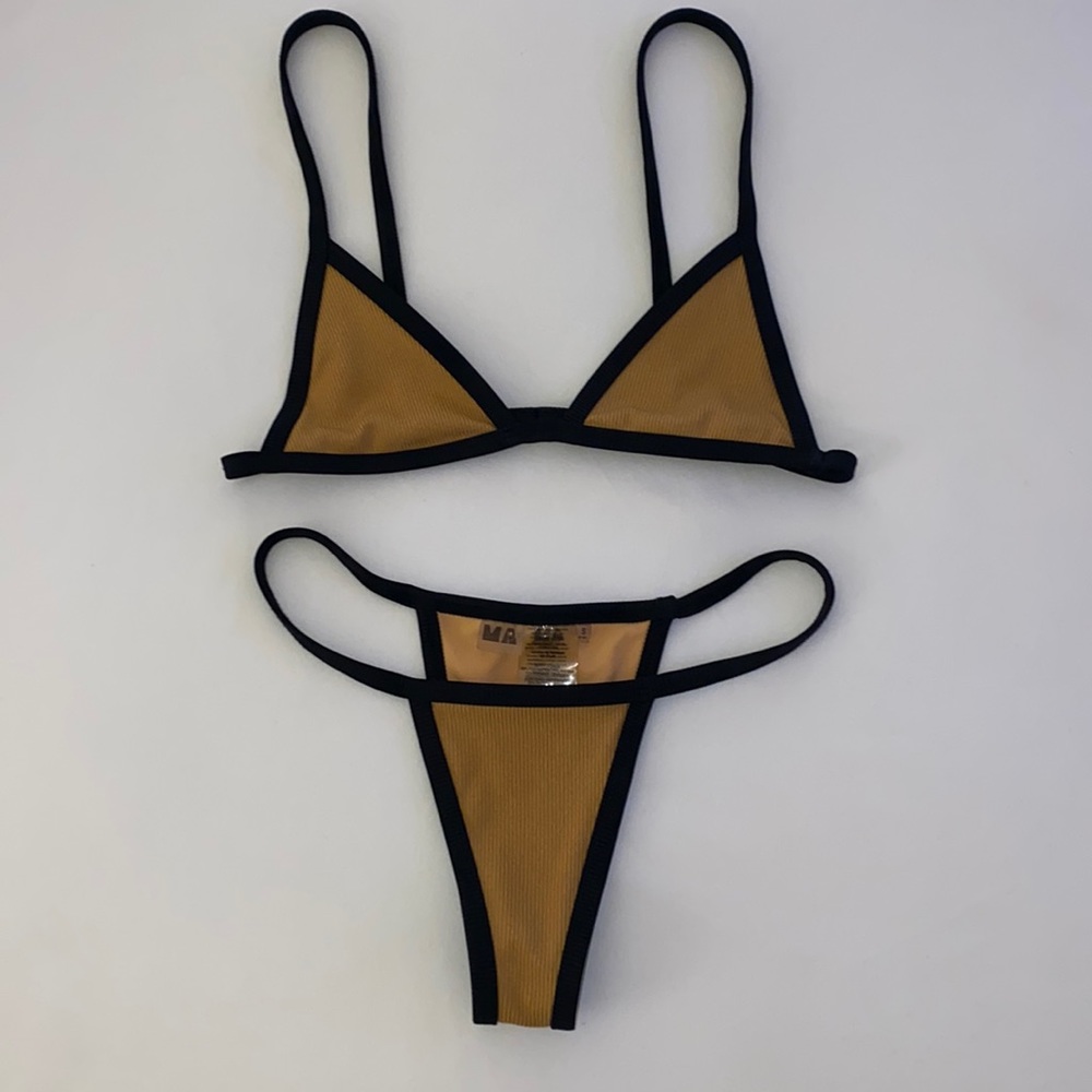 Minimale Animale Black and Tan Bikini